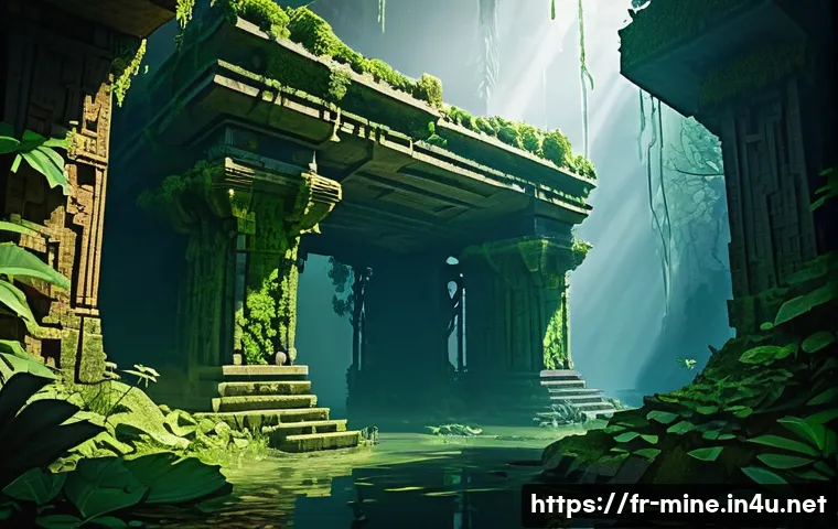 마인크래프트 아레나 배틀맵 제작 - **Overgrown Ancient Jungle Arena** "A visually rich and immersive Minecraft battle arena set wit...